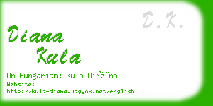 diana kula business card